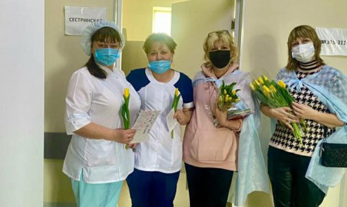 Сегодня мы поздравляли с Женским днем женщин с онкологией